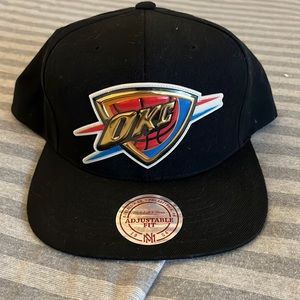 NEW MITCHELL AND NEAS BLACK OKC SNAP BACK